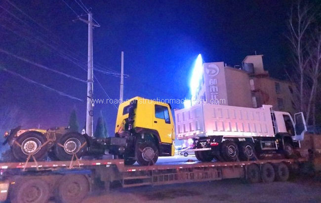 mais recente caso da empresa sobre 1 unidade usou a cabeça do trator de HOWO e 1 caminhão basculante usado unidade ao Dr. Congo